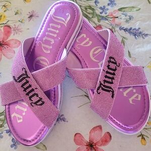 Juicy Couture Purple Slide Sandals